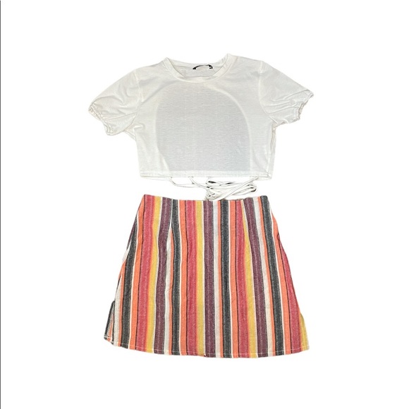 SHEIN Crop Top. & Mini Skirt Size: S - Picture 2 of 8